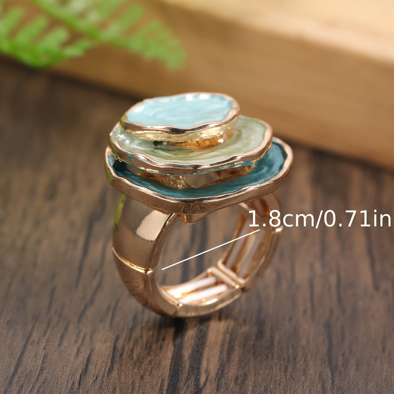 Revere | Nara – Boho-ring med trippelt lag emalje