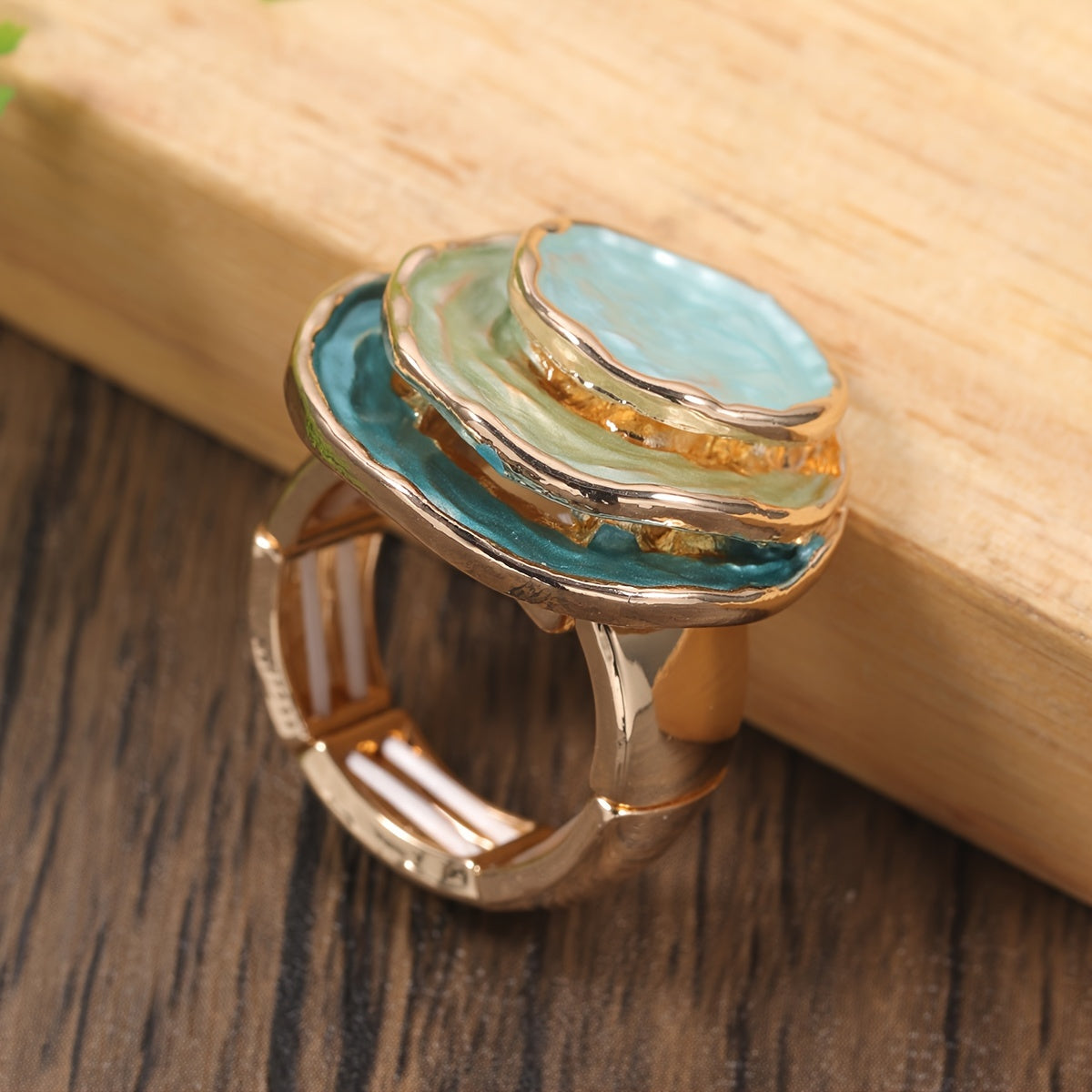 Revere | Nara – Boho-ring med trippelt lag emalje