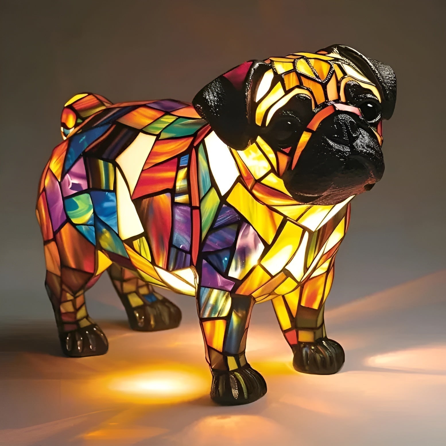 Max | Magisk lampe i farget glass