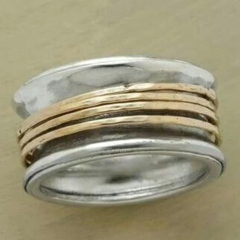 Revere | Mila – Minimalistisk tofarget bred ring