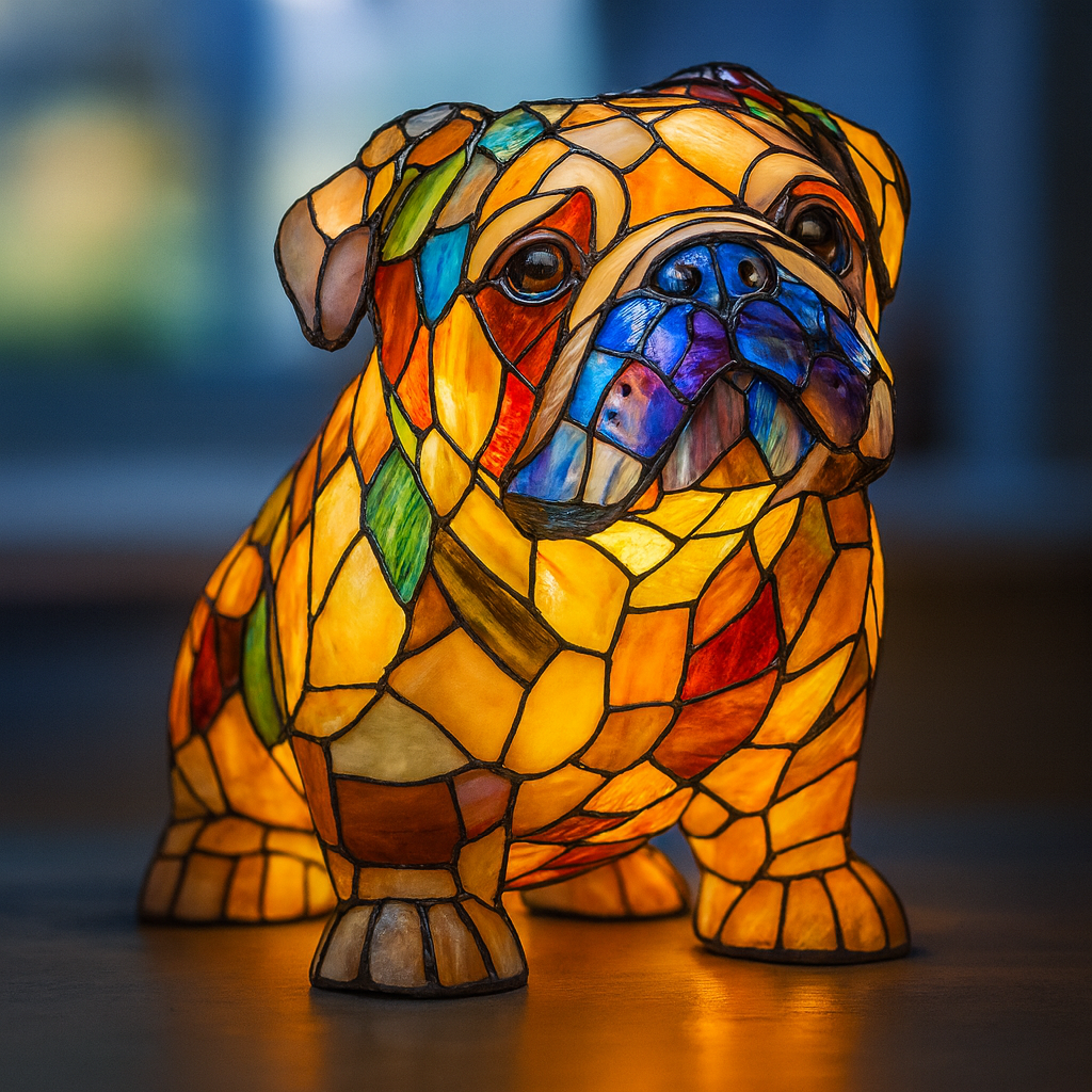 Skygge | Magisk lampe i farget glass