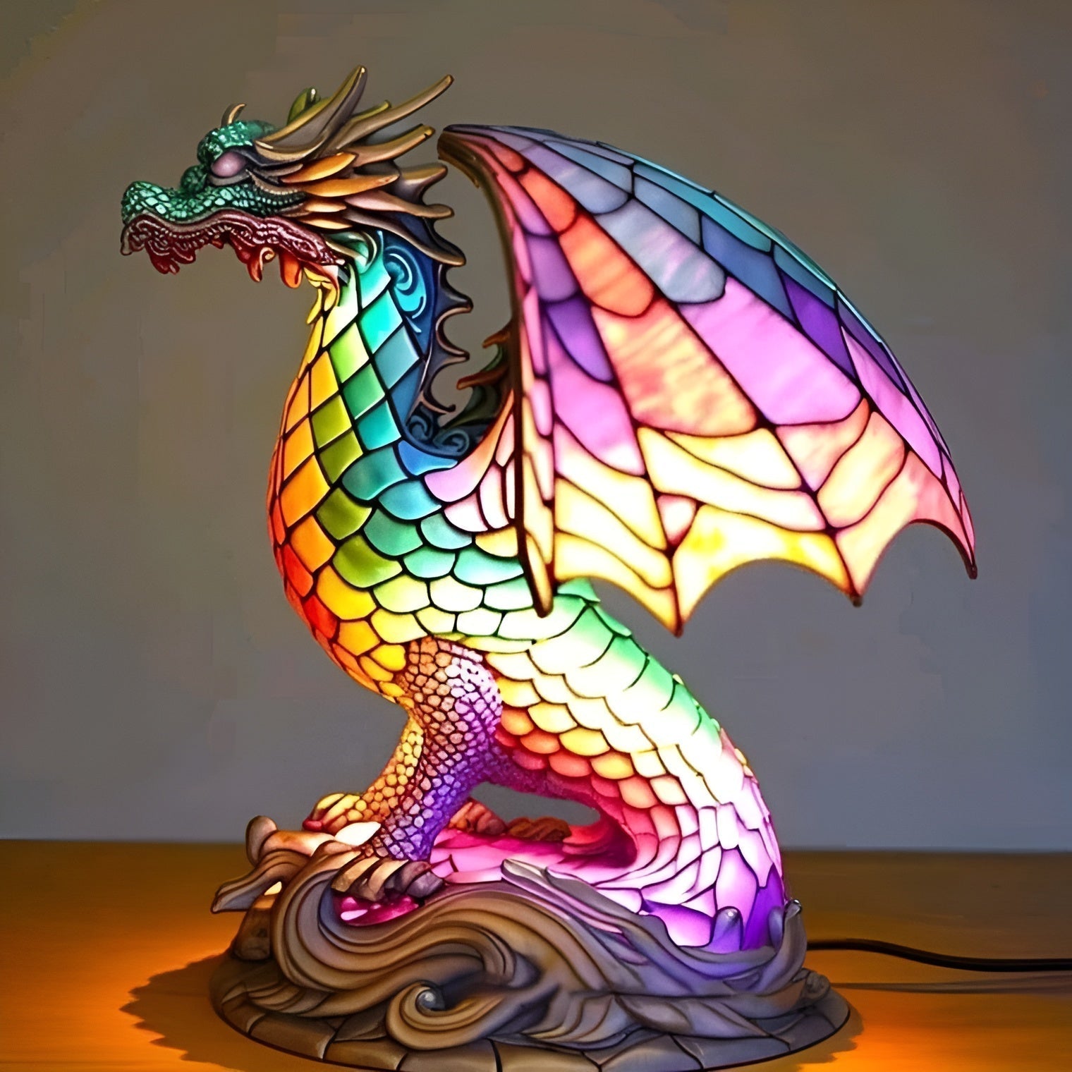 Ignis | Magisk lampe i farget glass