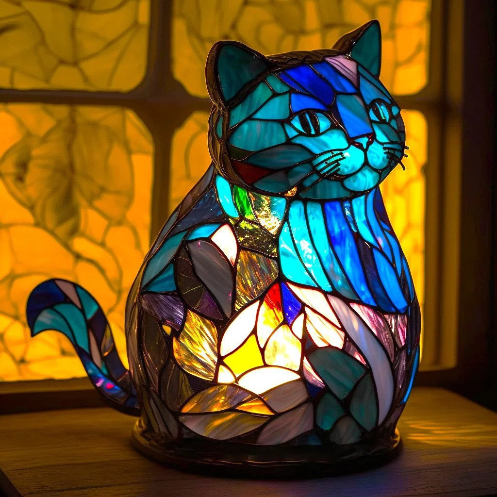 Lena | Magisk lampe i farget glass