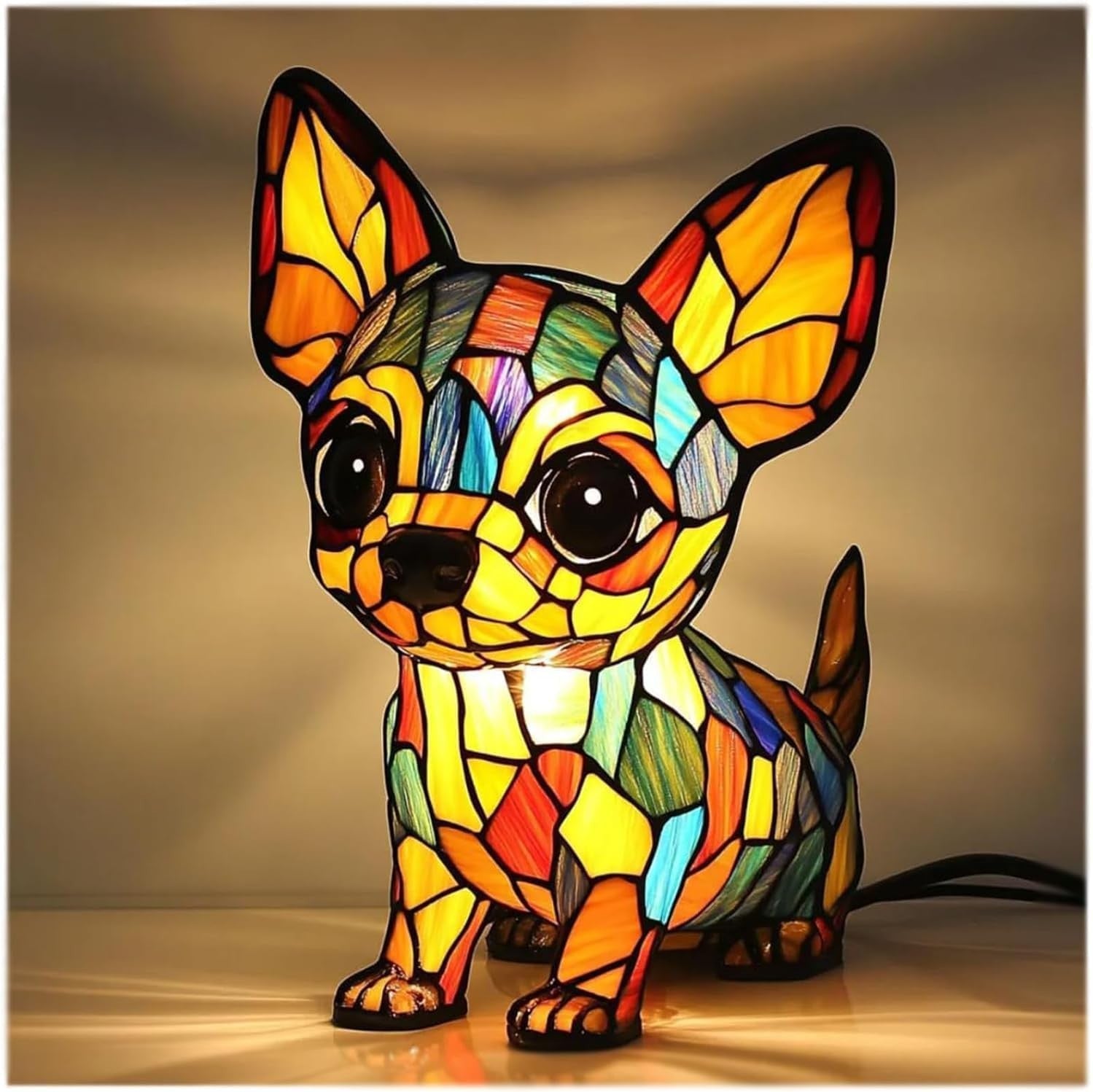 Chacha | Magisk lampe i farget glass