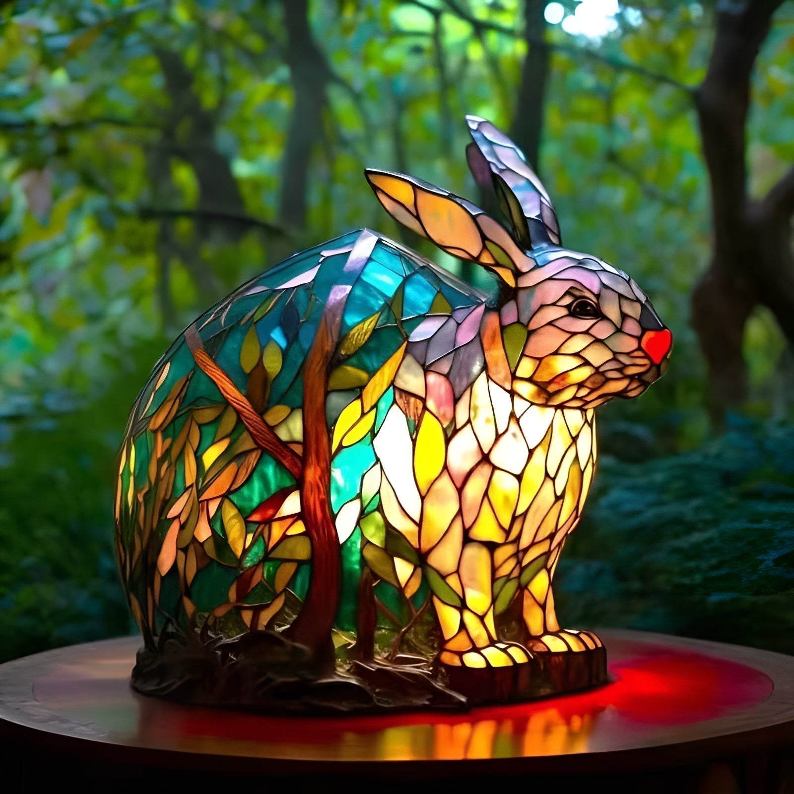 Lapinou | Magisk lampe i farget glass