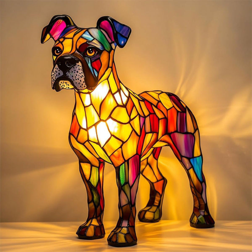 Tyson | Magisk lampe i farget glass