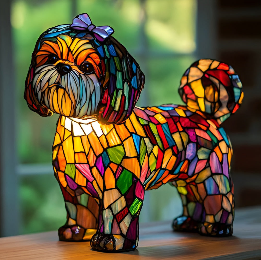 Nina | Magisk lampe i farget glass