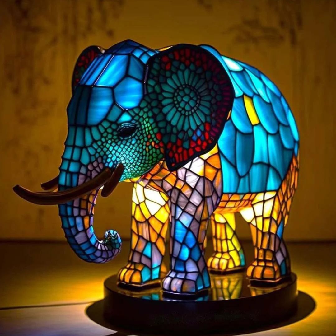Rajah | Magisk lampe i farget glass