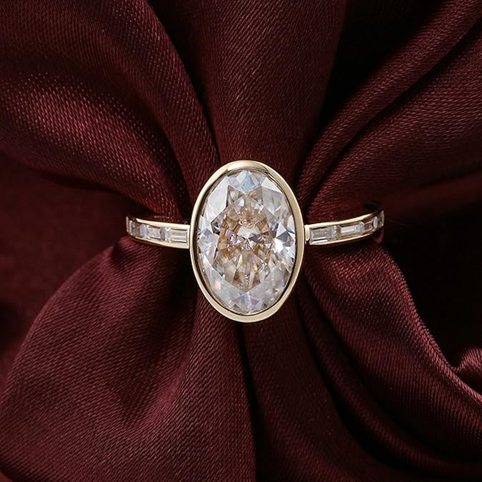 Revere | Alegría – Ring med hvit moissanite