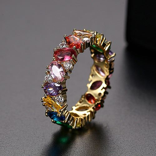 Revere | Vintage ring – Eleganse med multicolor zirkon