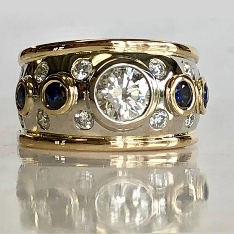 Revere | Alira – Vintage Ring i 18k Gull med Syntetisk Zirkonia