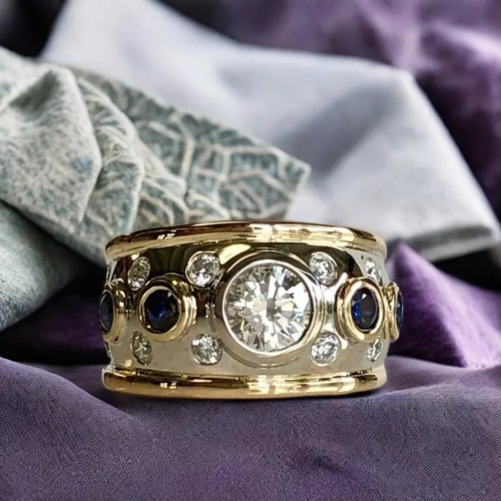 Revere | Alira – Vintage Ring i 18k Gull med Syntetisk Zirkonia